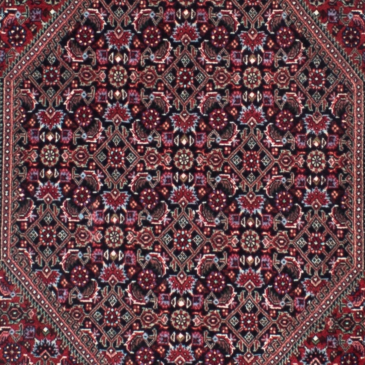 Løber Persisk tæppe - Bijar - 310 x 82 cm - lysrød