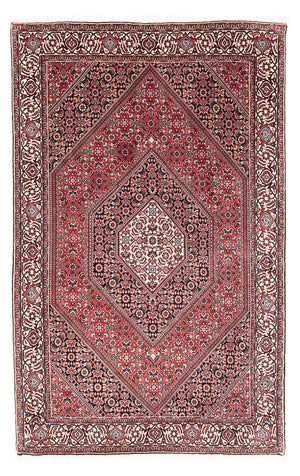 Persisk tæppe - Bijar - 167 x 104 cm - rød