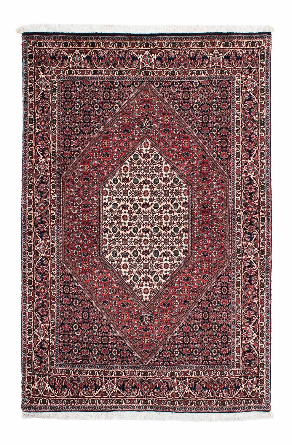 Persisk tæppe - Bijar - 194 x 132 cm - mørkeblå