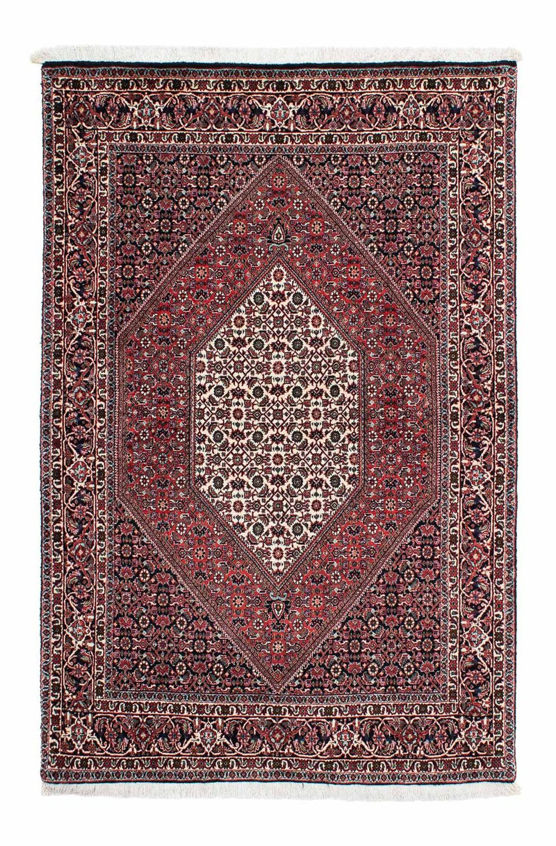 Persisk tæppe - Bijar - 194 x 132 cm - mørkeblå