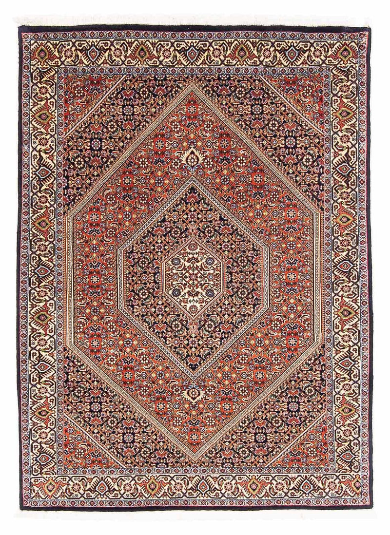 Persisk tæppe - Bijar - 170 x 117 cm - mørkeblå