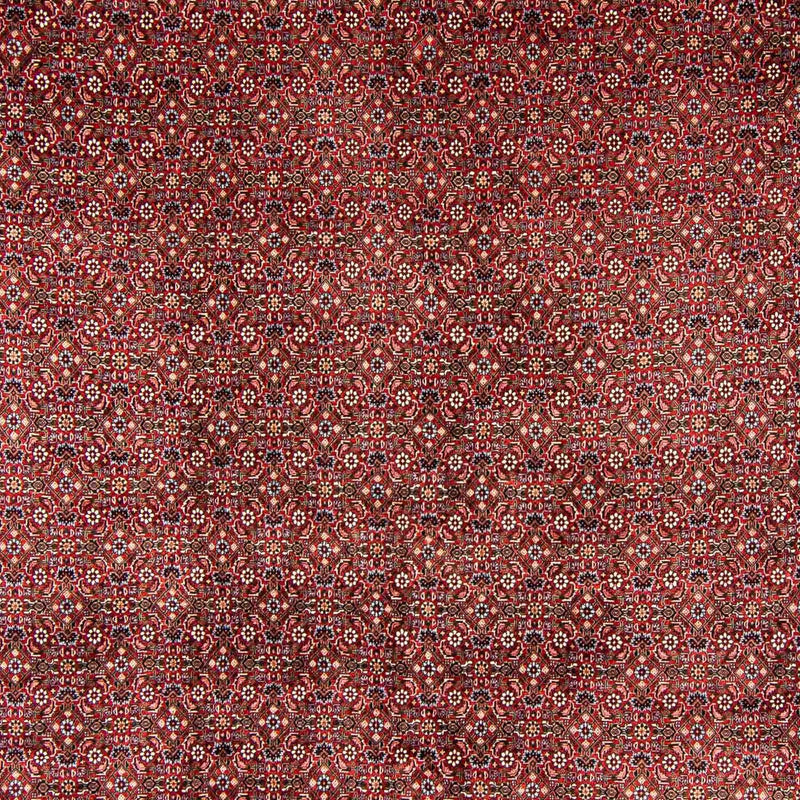 Persisk tæppe - Bijar - 398 x 299 cm - mørkerød