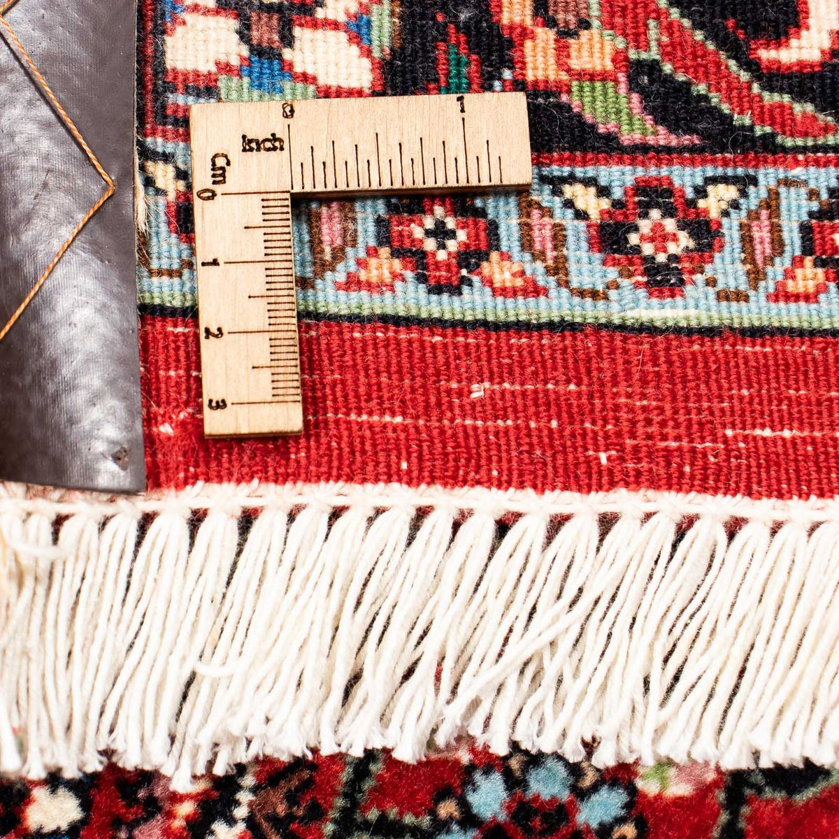 Persisk tæppe - Bijar - 398 x 299 cm - mørkerød