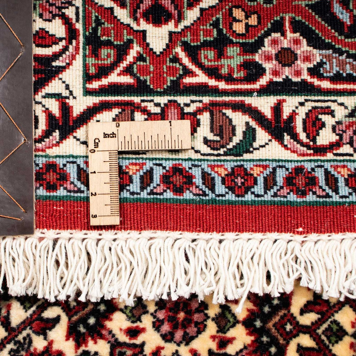 Persisk tæppe - Bijar - 238 x 196 cm - mørkerød