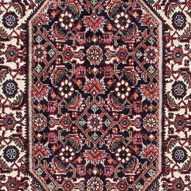 Persisk tæppe - Bijar - 206 x 132 cm - lysrød