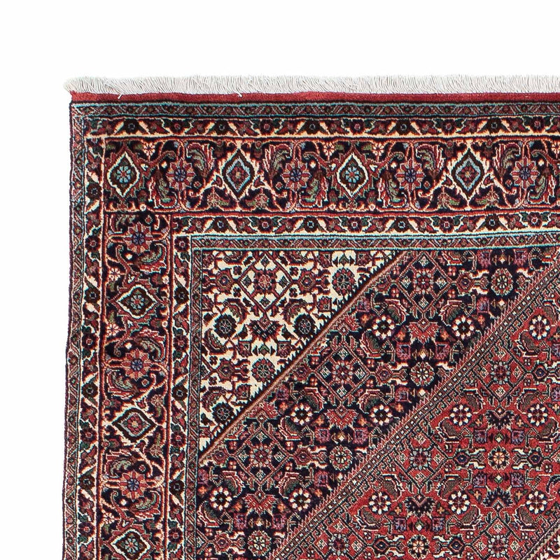 Persisk tæppe - Bijar - 206 x 132 cm - lysrød