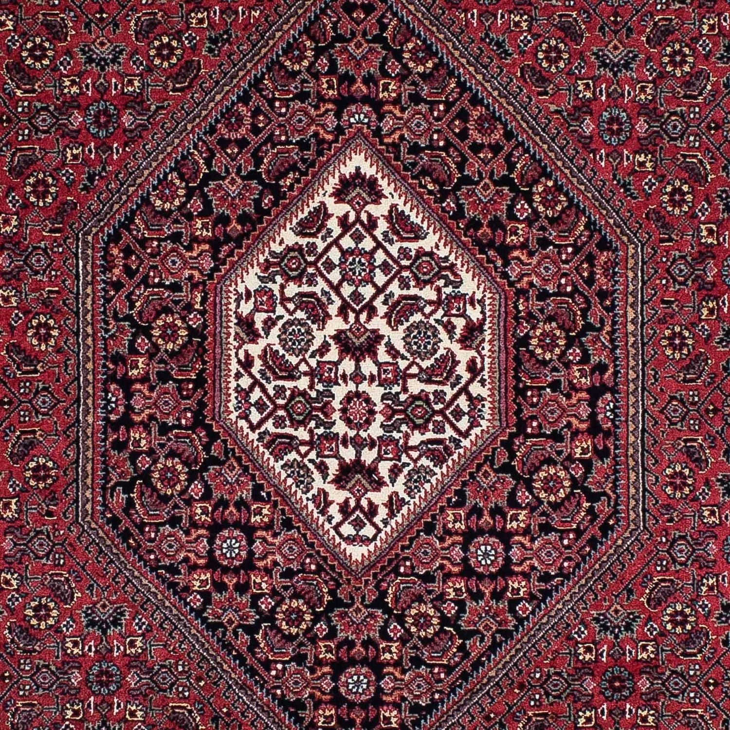Persisk tæppe - Bijar - 204 x 132 cm - rød