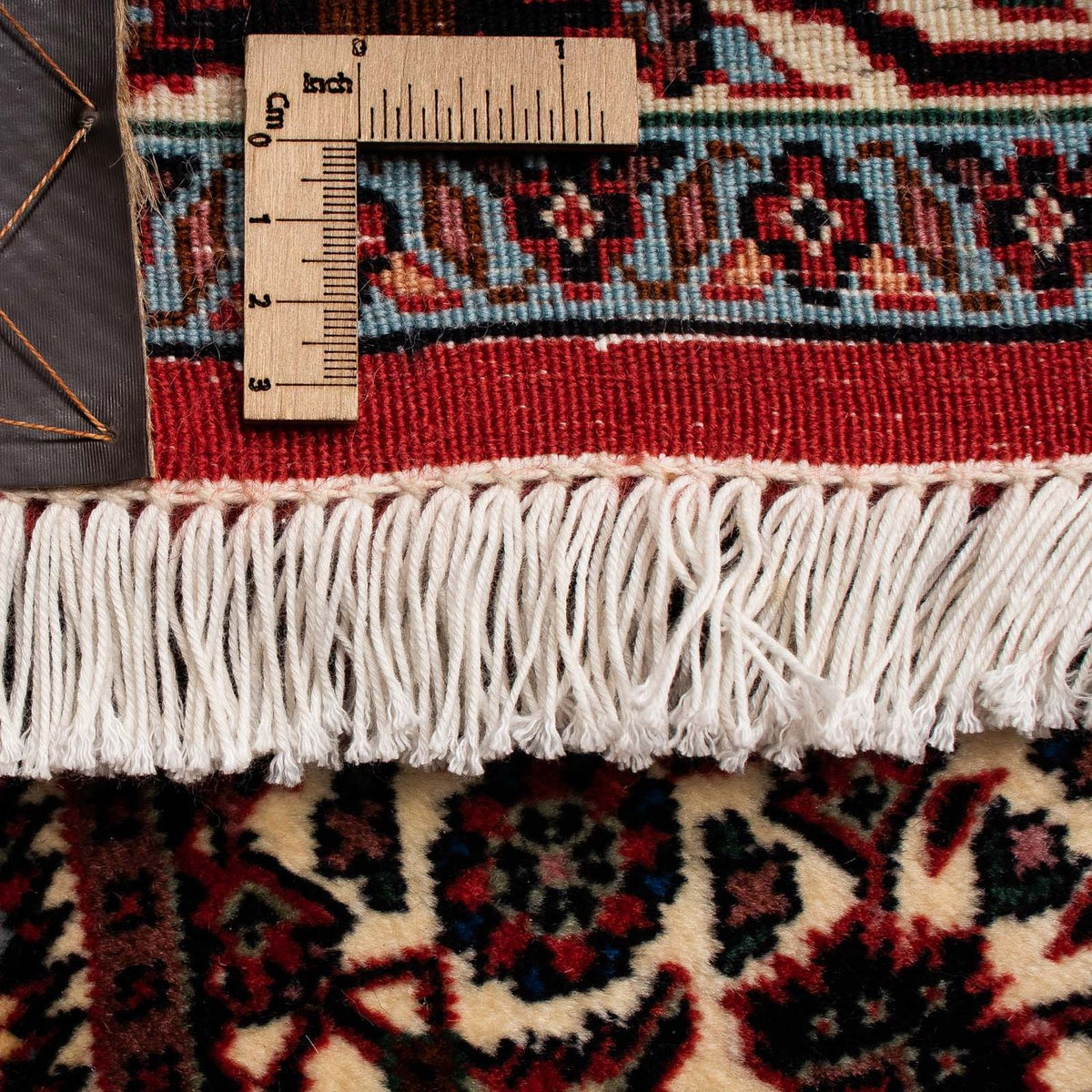 Persisk tæppe - Bijar - 245 x 202 cm - mørkerød