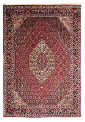 Persisk tæppe - Bijar - 343 x 252 cm - rød