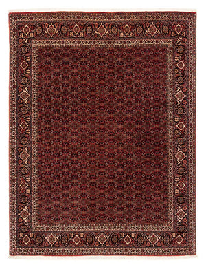 Persisk tæppe - Bijar - 256 x 202 cm - mørkerød
