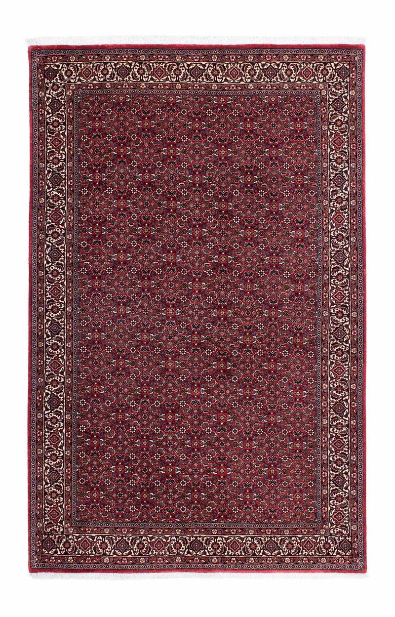 Persisk tæppe - Bijar - 221 x 143 cm - rød