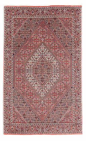 Persisk tæppe - Bijar - 182 x 111 cm - rød