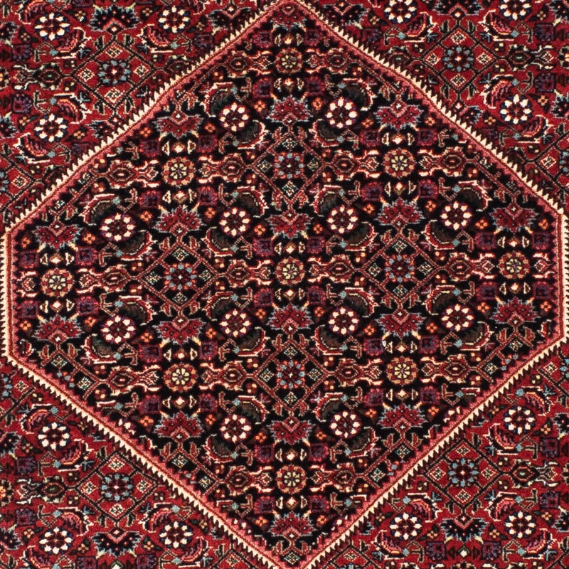 Løber Persisk tæppe - Bijar - 198 x 74 cm - mørkerød