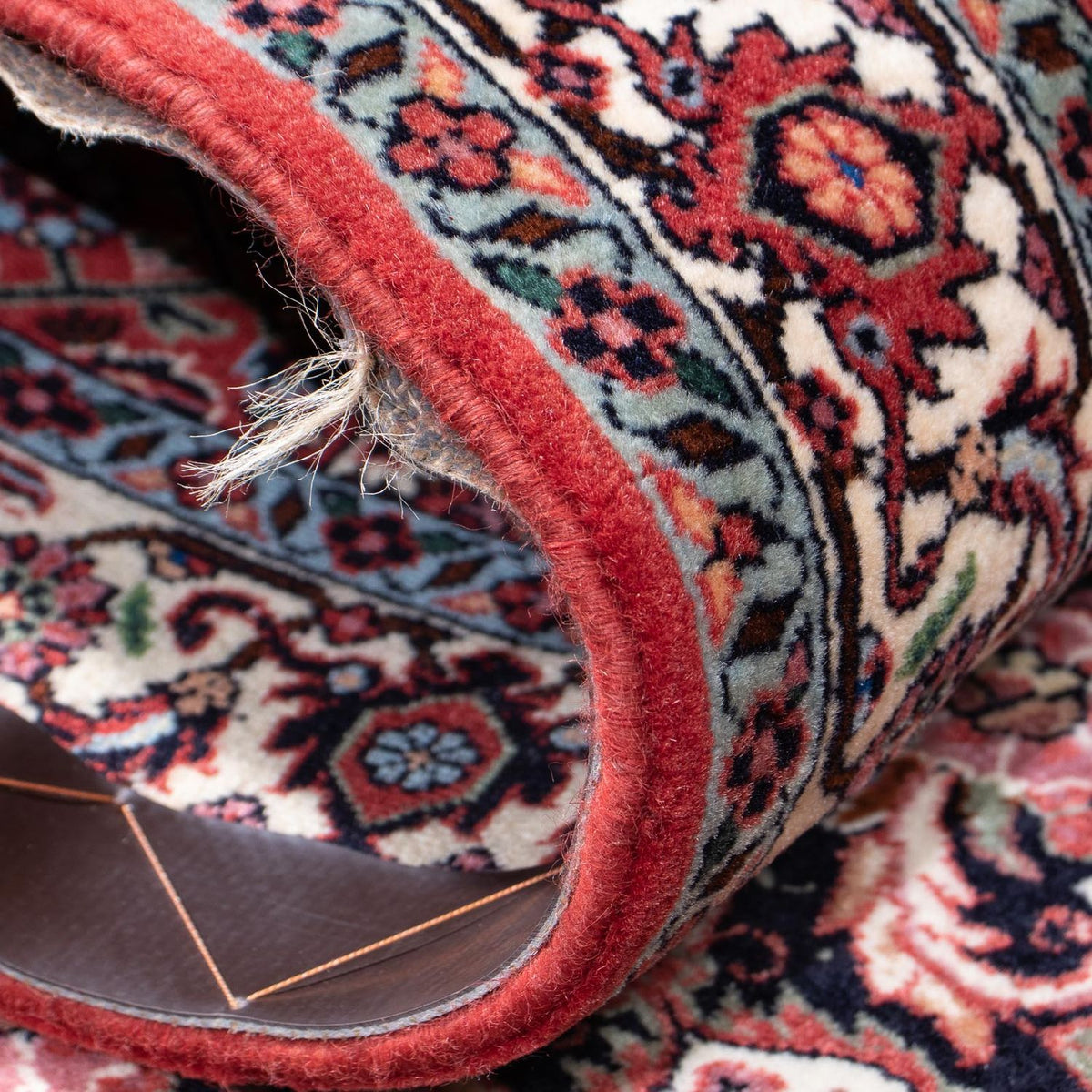 Løber Persisk tæppe - Bijar - 200 x 73 cm - rød