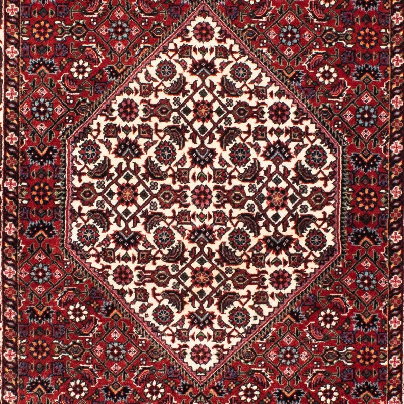 Løber Persisk tæppe - Bijar - 202 x 73 cm - mørkerød