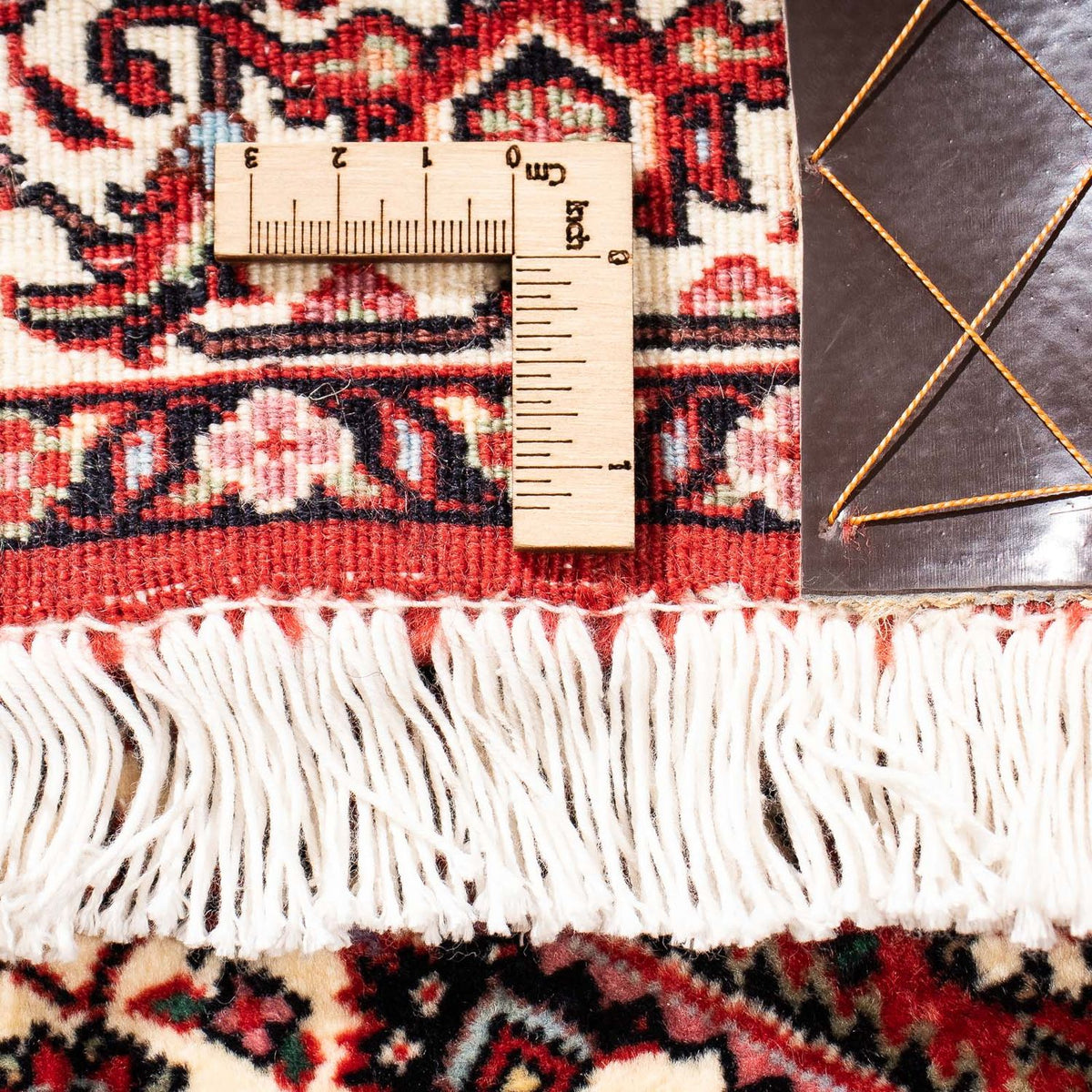 Løber Persisk tæppe - Bijar - 202 x 73 cm - mørkerød