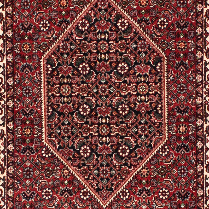 Løber Persisk tæppe - Bijar - 203 x 73 cm - mørkerød