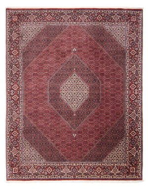 Persisk tæppe - Bijar - 302 x 253 cm - rød