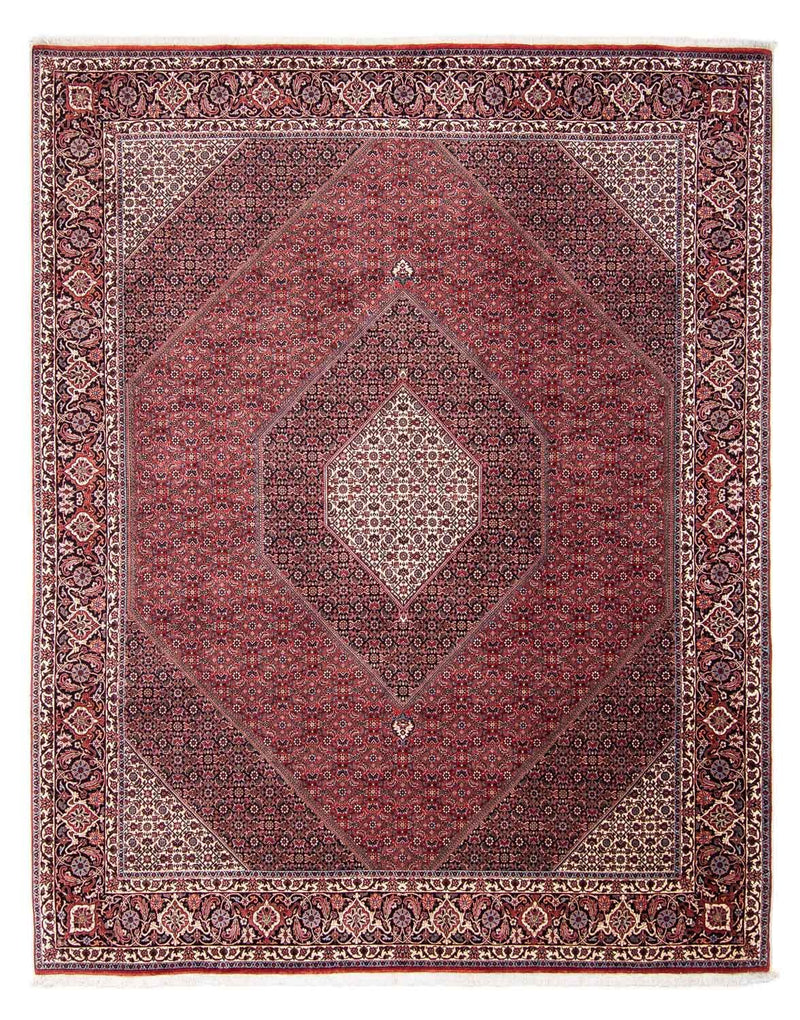 Persisk tæppe - Bijar - 302 x 253 cm - rød