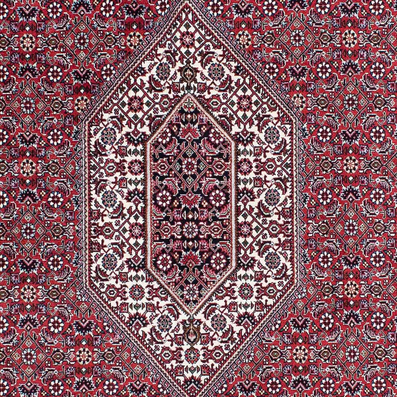 Persisk tæppe - Bijar - 210 x 131 cm - lysrød