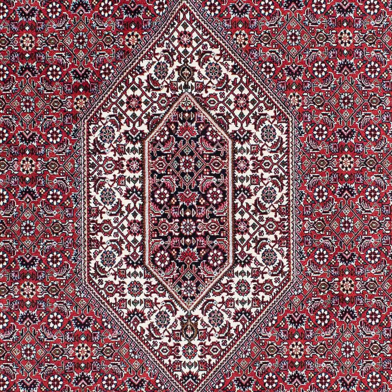 Persisk tæppe - Bijar - 210 x 131 cm - lysrød