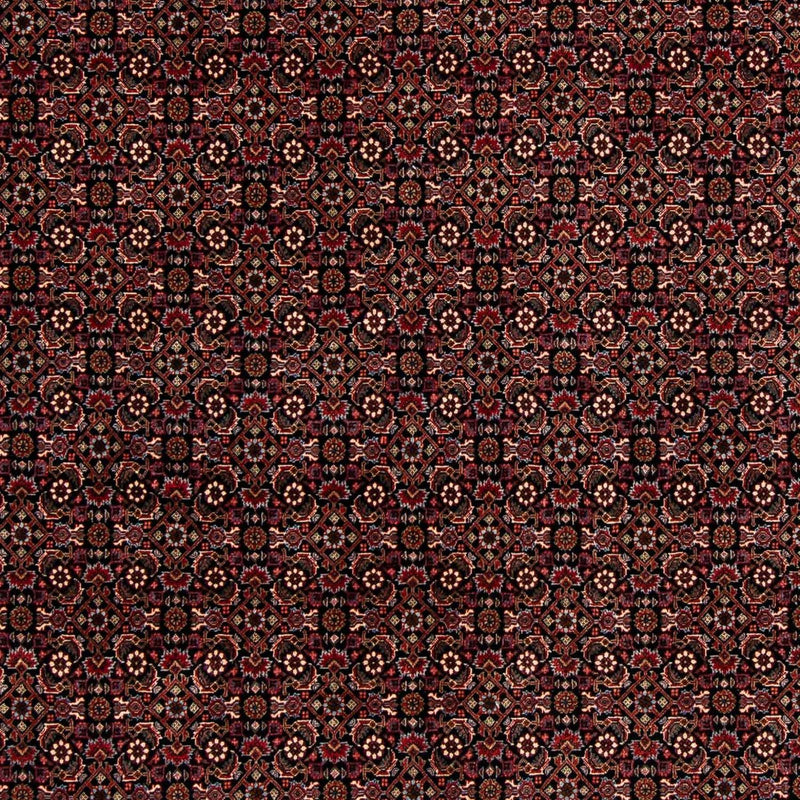Persisk tæppe - Bijar - 248 x 198 cm - mørkerød