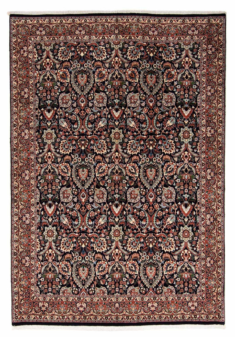 Persisk tæppe - Bijar - 240 x 165 cm - mørkeblå
