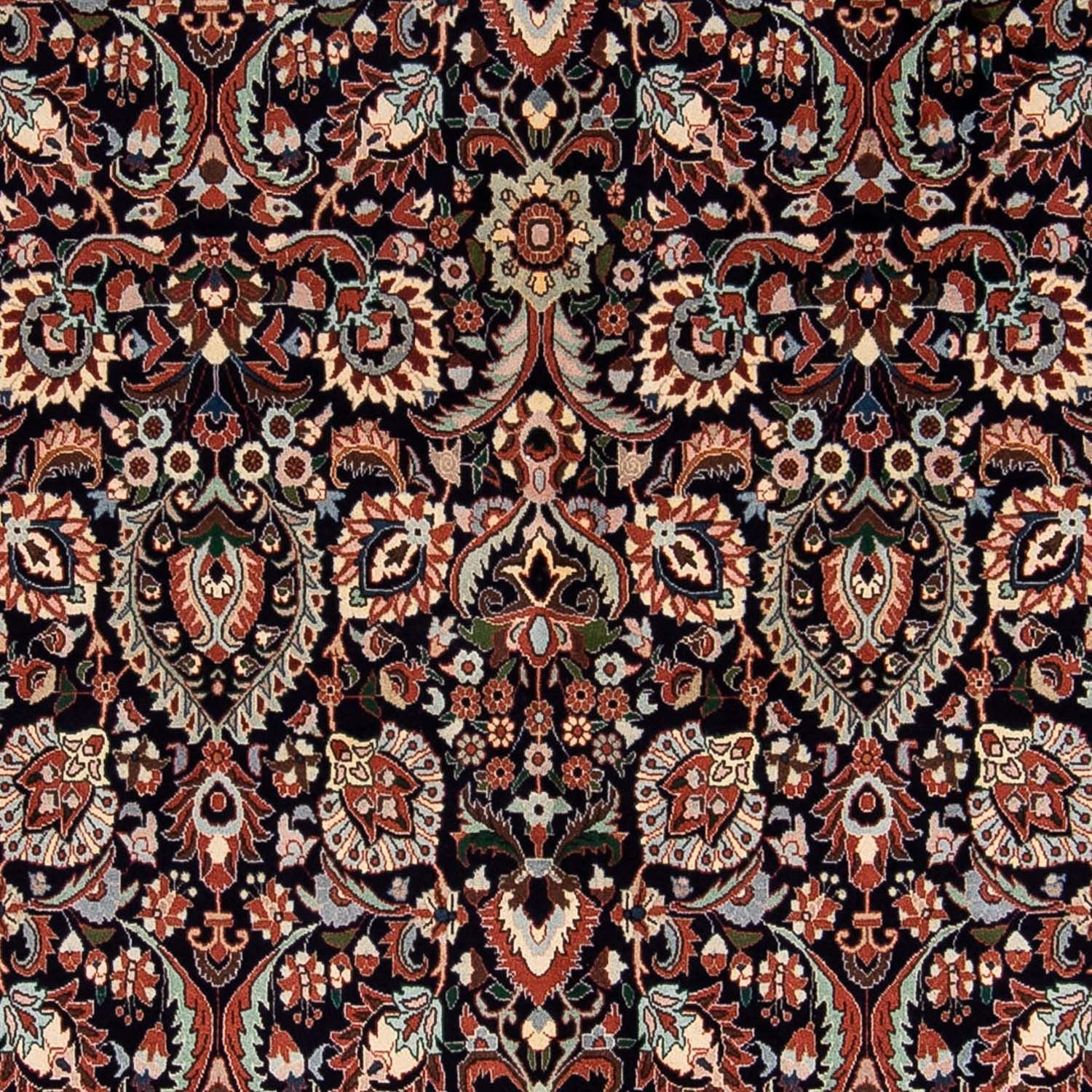 Persisk tæppe - Bijar - 240 x 165 cm - mørkeblå