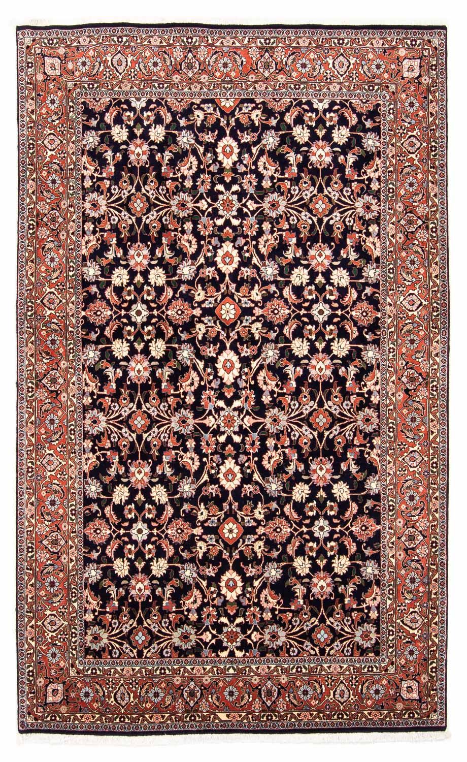 Persisk tæppe - Bijar - 245 x 151 cm - mørkeblå