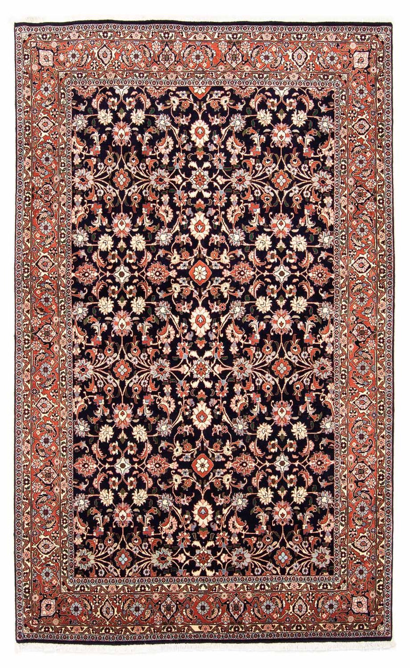 Persisk tæppe - Bijar - 245 x 151 cm - mørkeblå