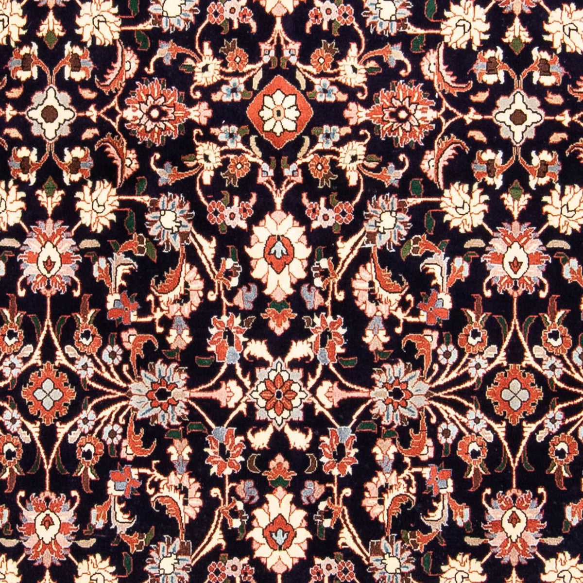 Persisk tæppe - Bijar - 245 x 151 cm - mørkeblå