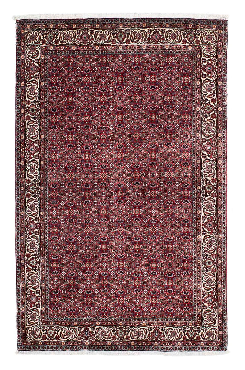 Persisk tæppe - Bijar - 214 x 131 cm - rød