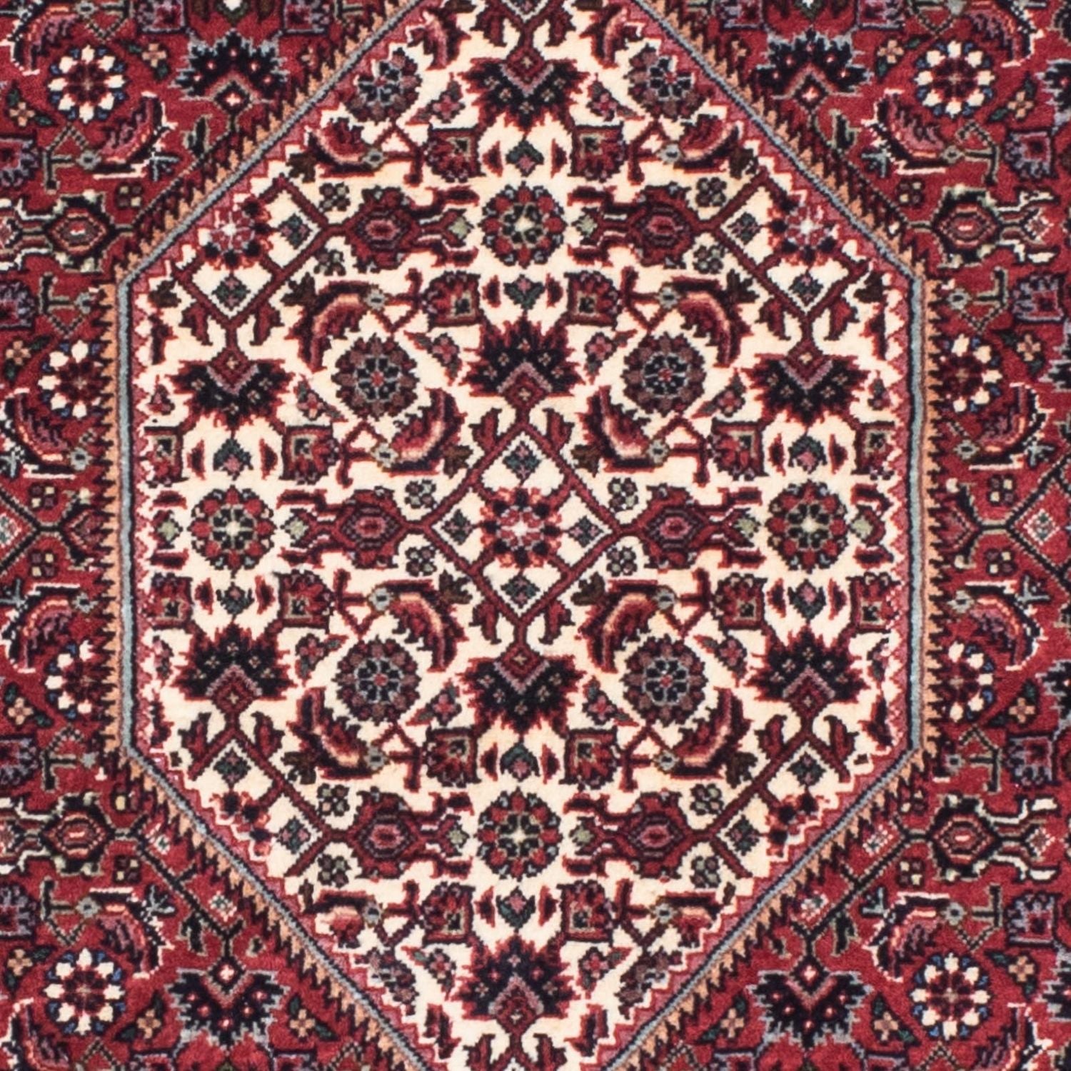 Løber Persisk tæppe - Bijar - 207 x 75 cm - rød