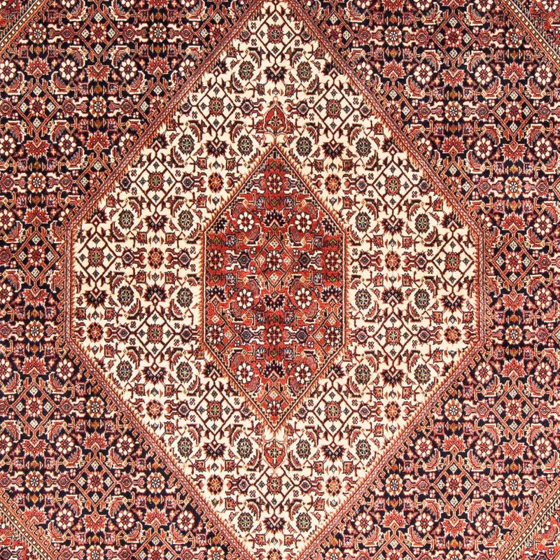Persisk tæppe - Bijar - 245 x 174 cm - lysrød