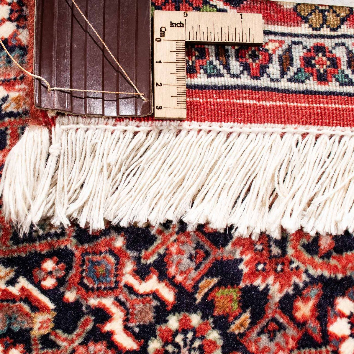 Persisk tæppe - Bijar - 245 x 174 cm - lysrød