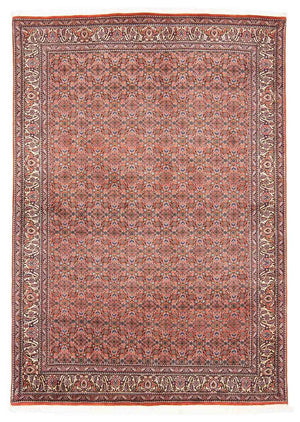 Persisk tæppe - Bijar - 239 x 168 cm - lysrød