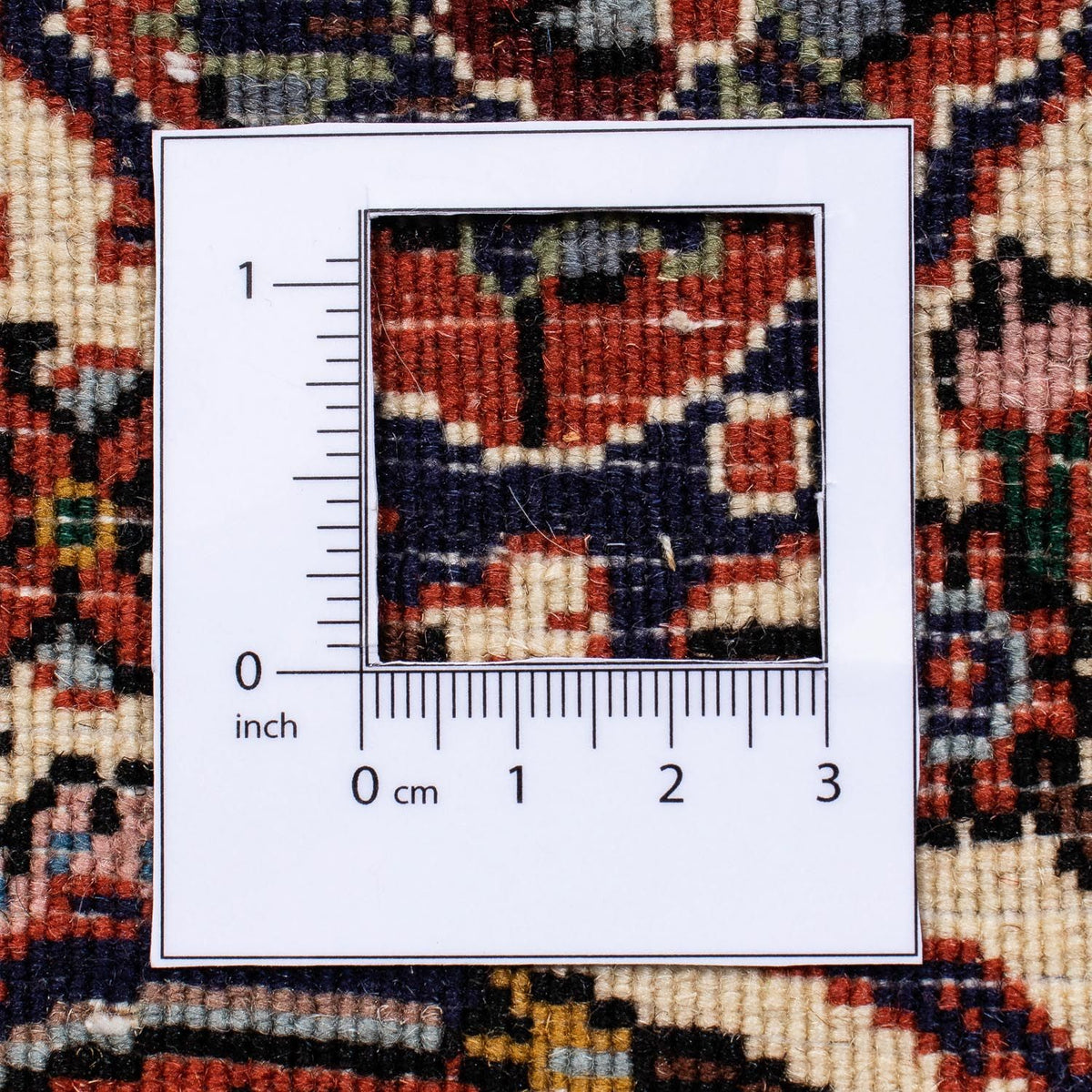 Persisk tæppe - Bijar - 239 x 168 cm - lysrød