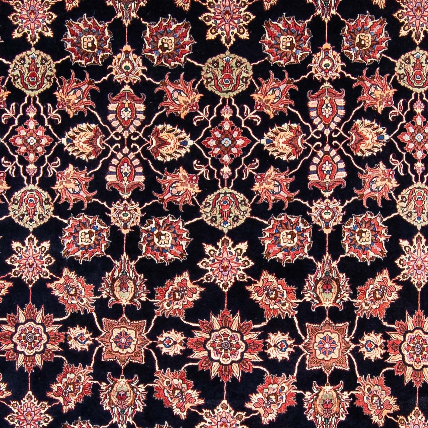 Persisk tæppe - Bijar - 350 x 255 cm - mørkeblå