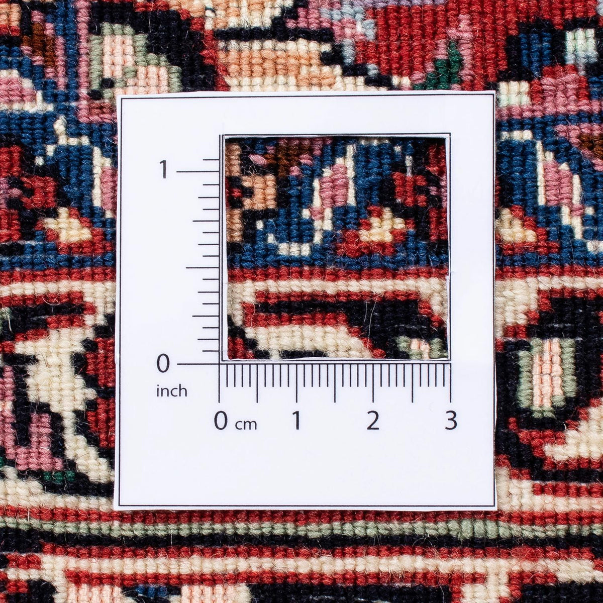 Persisk tæppe - Bijar - 230 x 175 cm - mørkerød