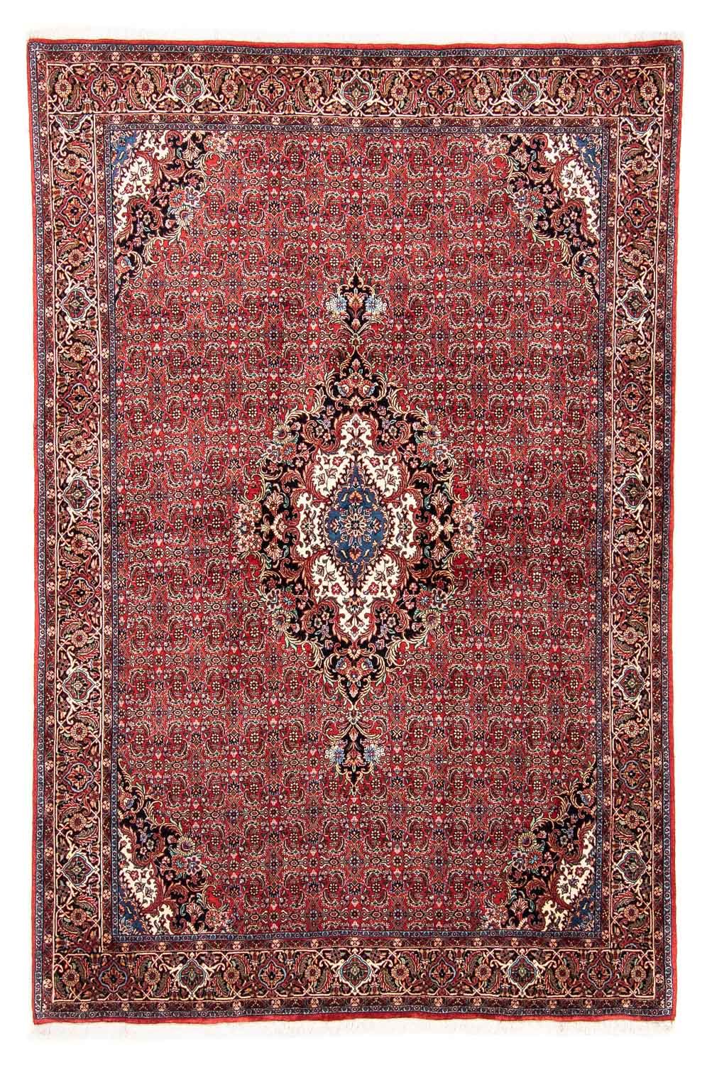 Persisk tæppe - Bijar - 233 x 166 cm - rød