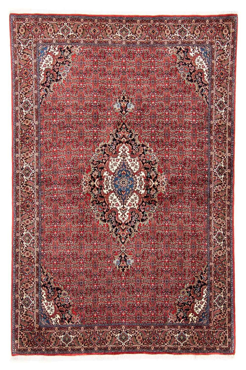 Persisk tæppe - Bijar - 233 x 166 cm - rød