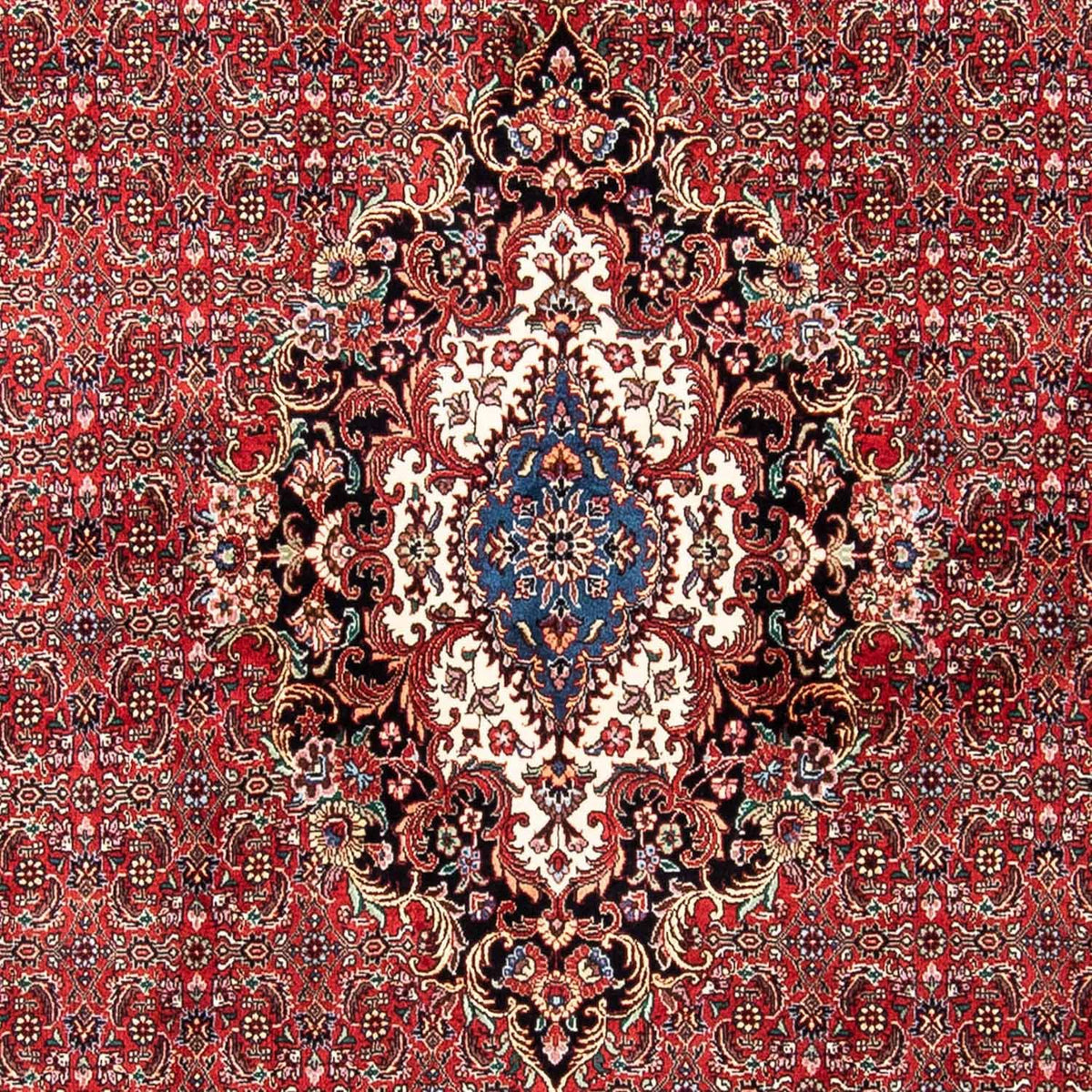 Persisk tæppe - Bijar - 233 x 166 cm - rød