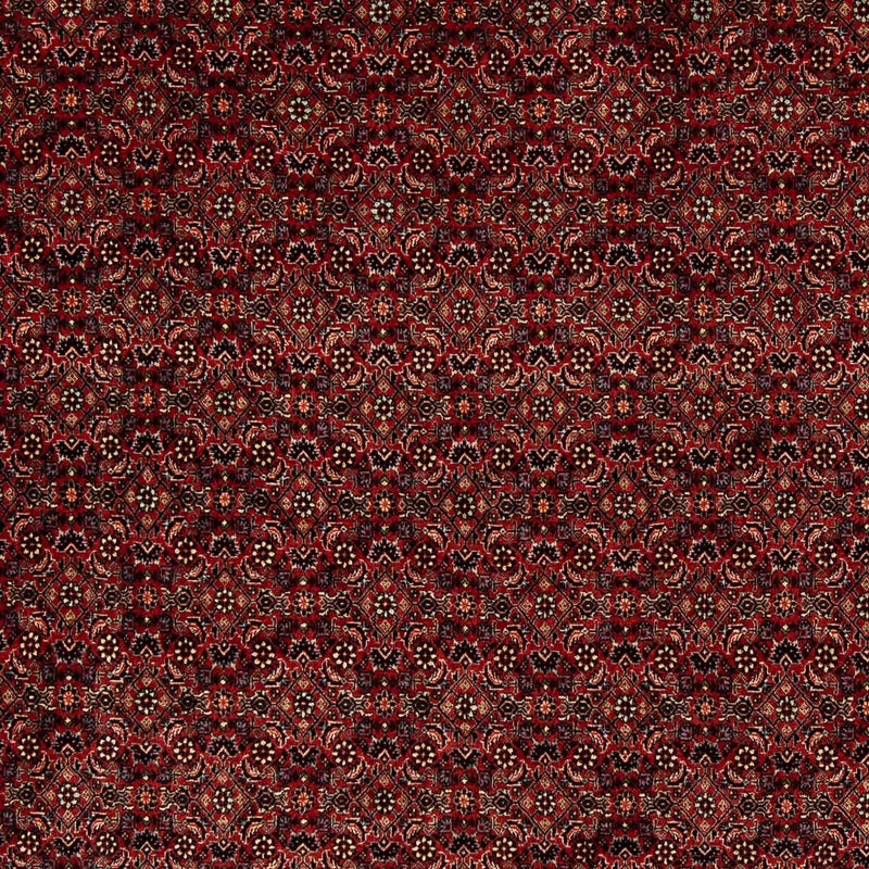 Persisk tæppe - Bijar - 246 x 200 cm - mørkerød