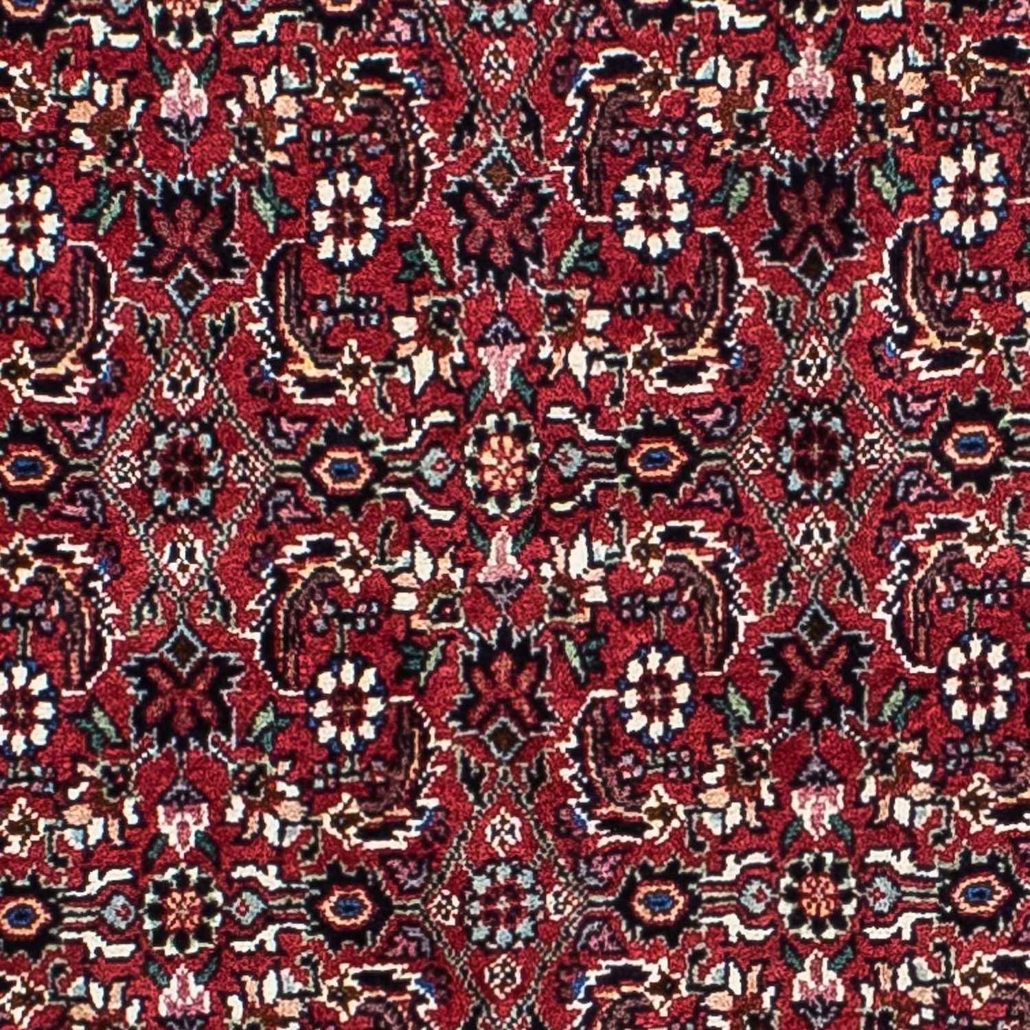 Persisk tæppe - Bijar - 208 x 134 cm - mørkerød