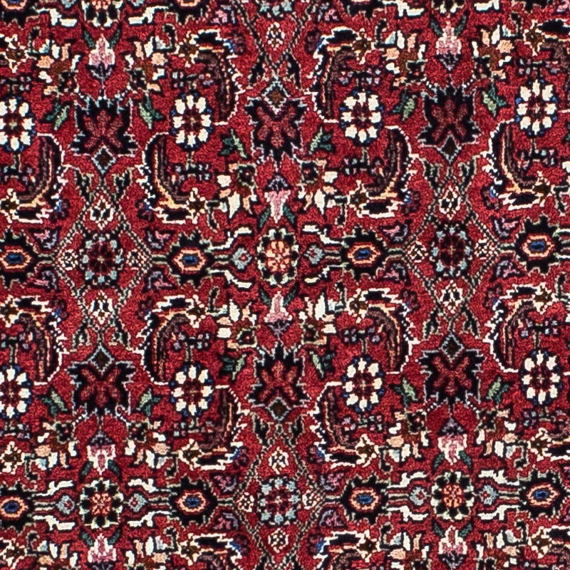 Persisk tæppe - Bijar - 208 x 134 cm - mørkerød