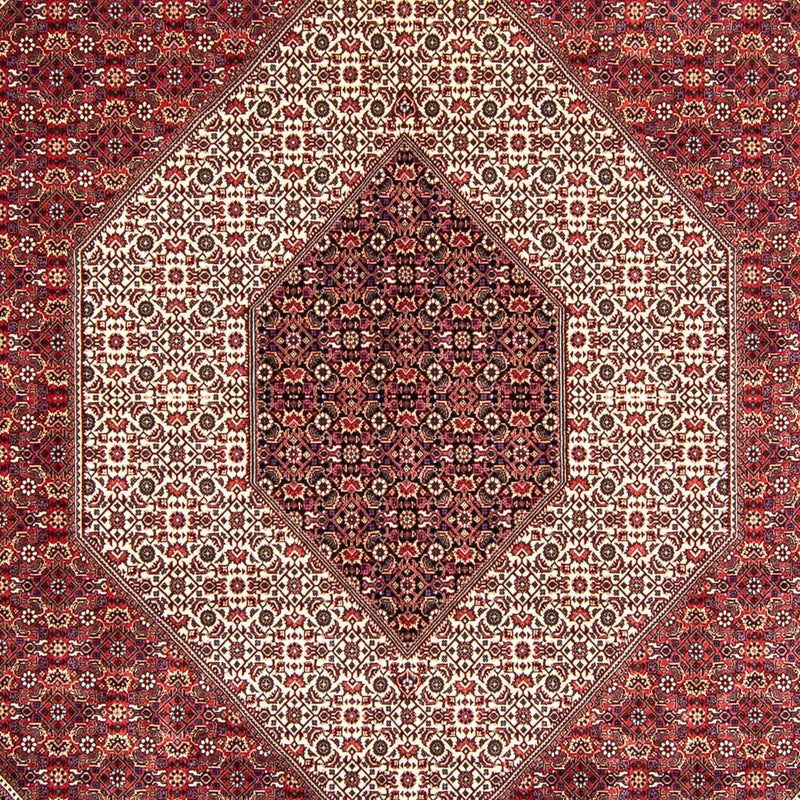 Persisk tæppe - Bijar - 360 x 250 cm - mørkerød