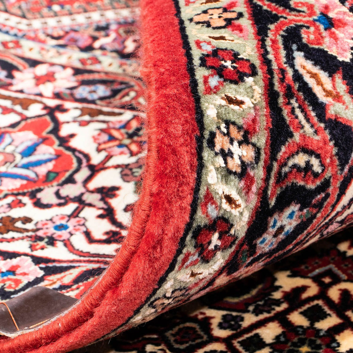 Persisk tæppe - Bijar - 360 x 250 cm - mørkerød