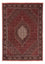Persisk tæppe - Bijar - 238 x 165 cm - mørkerød