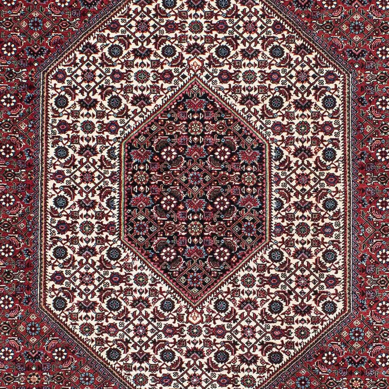 Persisk tæppe - Bijar - 209 x 140 cm - lysrød