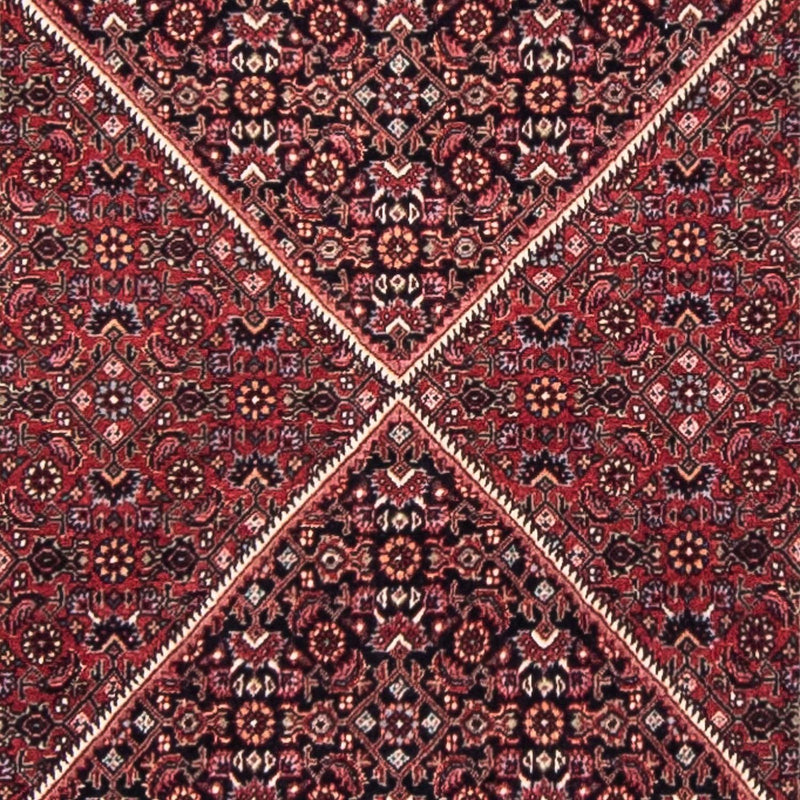 Løber Persisk tæppe - Bijar - 350 x 83 cm - mørkerød